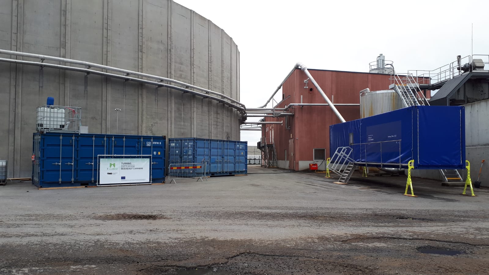 F-CUBED: Visit to the TORWASH pilot plant in Sweden